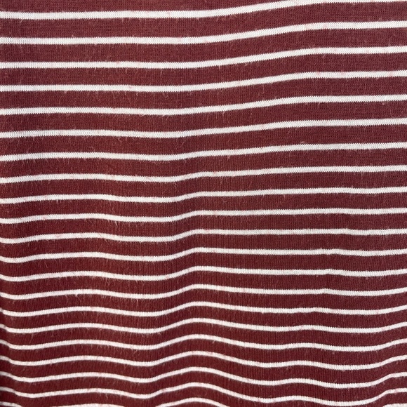 American Eagle Soft and Sexy Burgundy and White Rib Tube Tank Top M Girl Juniors - Picture 7 of 7